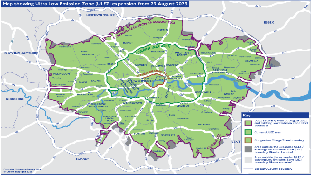 ULEZ Zones 100 562