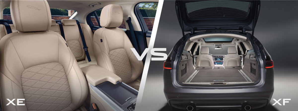 Jaguar XE vs XF Space